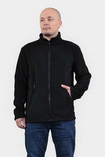 Куртка флисовая (черная)