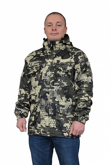 Куртка № 317-1 на термостёжке (ткань дуплекс, лес)